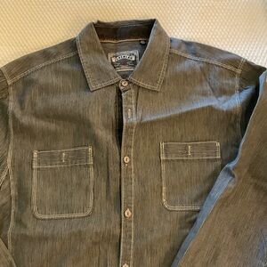 Striped Button-Up Shirt